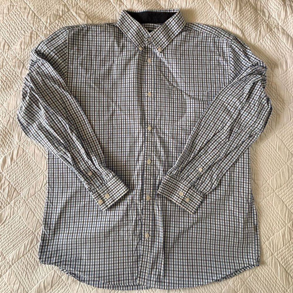 Calvin Klein Button Down Dress Shirt Size Large